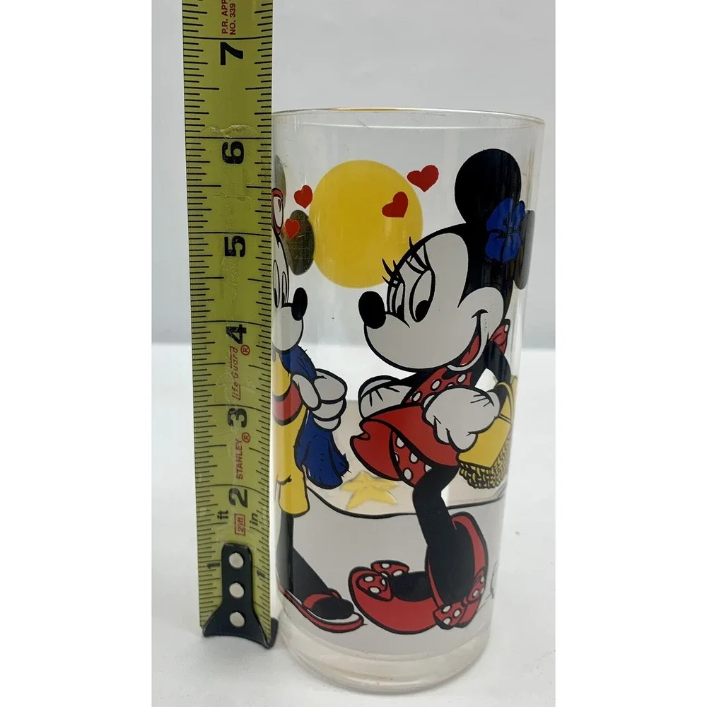 5 Vintage Mickey and Minnie Mouse Beach Plastic Drinking Cup, The Walt Disney Co